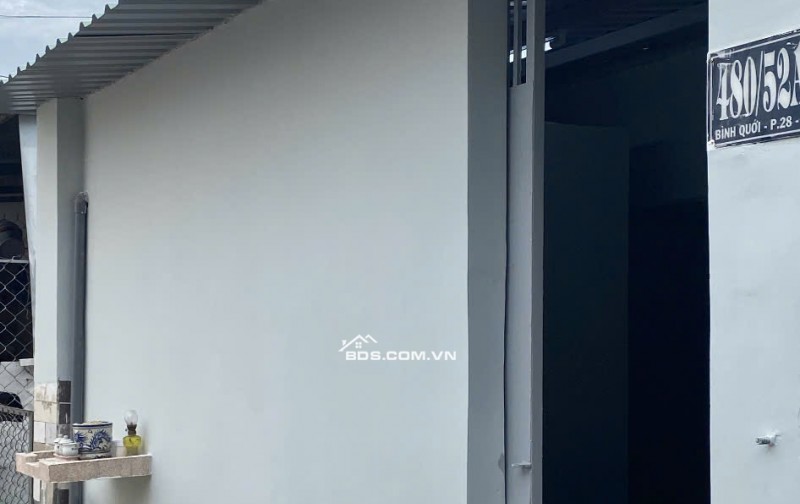 Cho thuê nhà Bình quới 56m2 có gác 20m2 vừa sơn sửa xong, giá rẻ, thuê lâu dài.